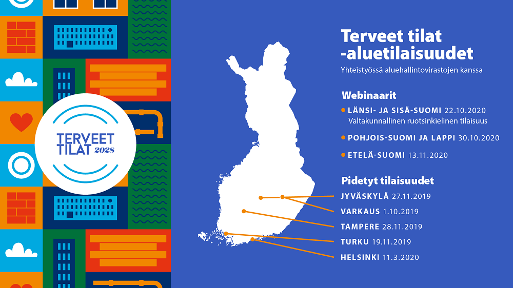 Ilmoittautumiset syksyn Terveet tilat -webinaareihin käynnissä