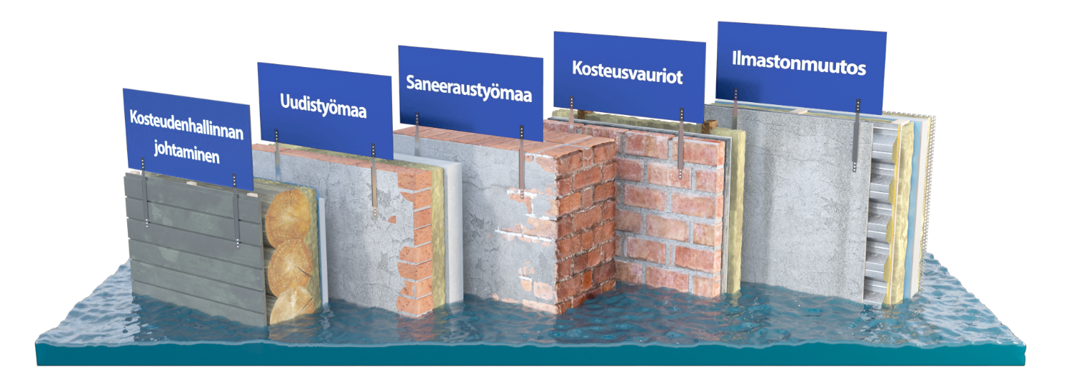 Kevään kosteudenhallinnan koulutusten materiaalit julkaistu sivuillamme